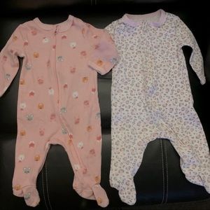 Two weeplay 0-3 month pajamas
